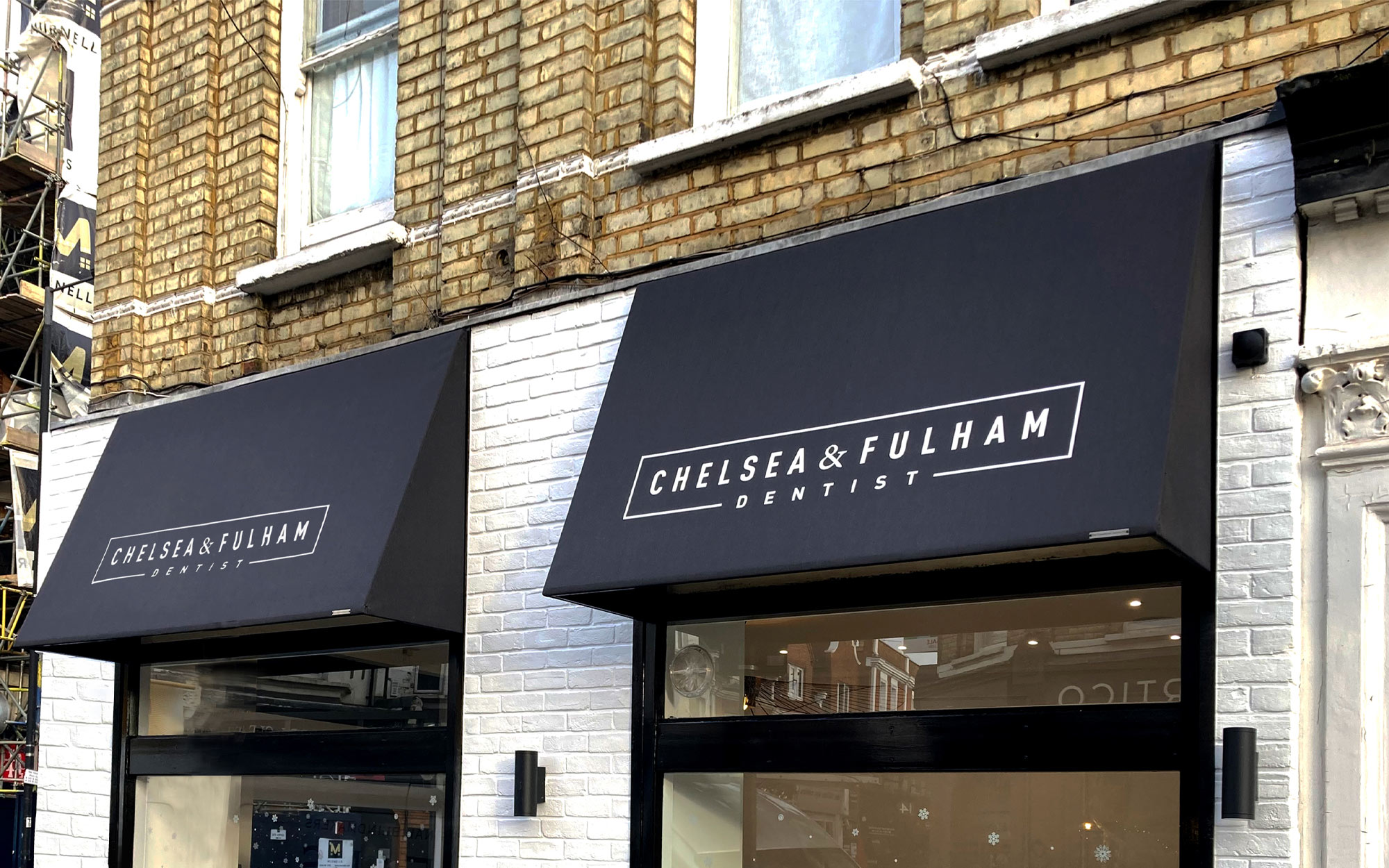 Branded Canopies in Black and White