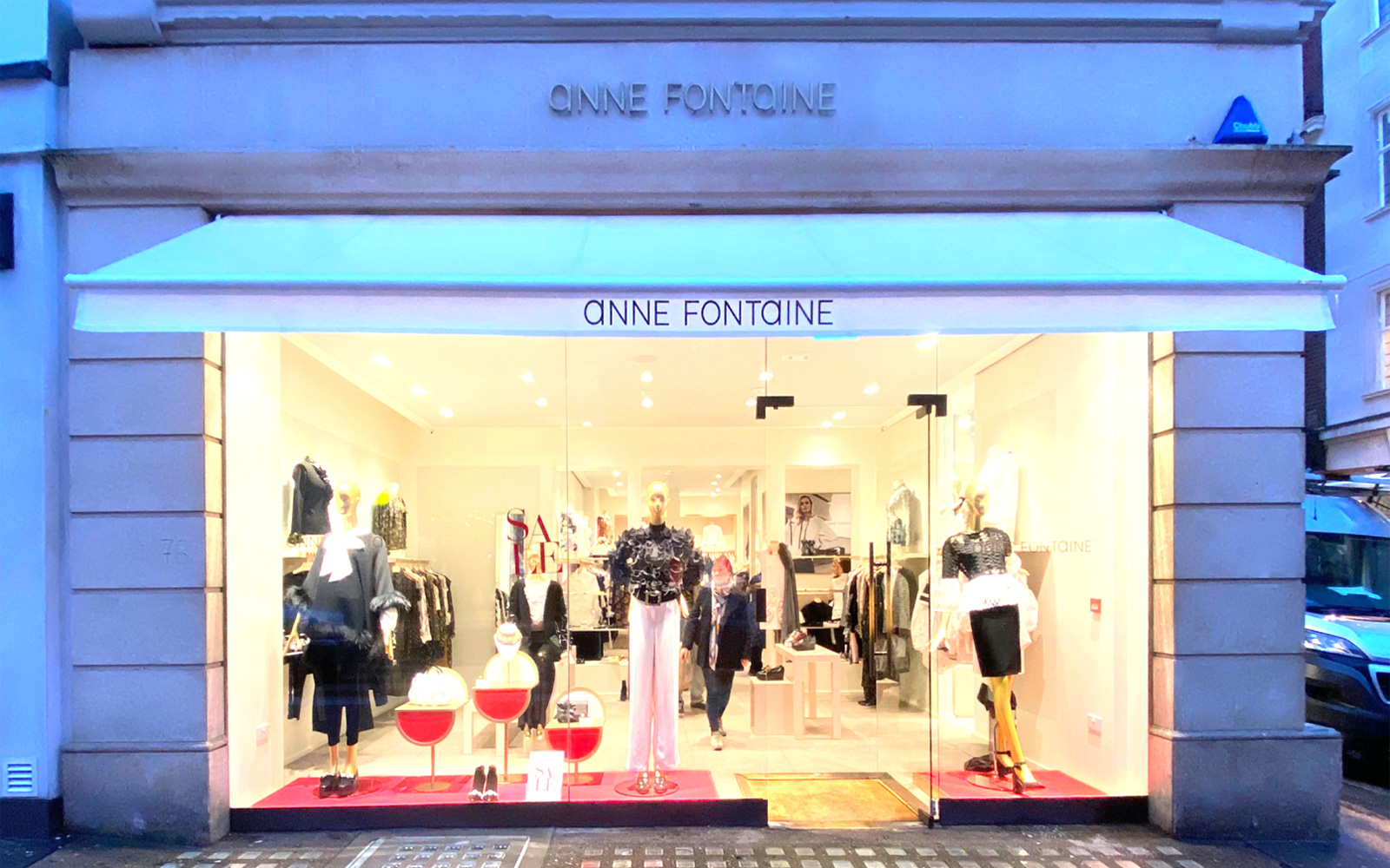 White Awning for Anne Fontaine