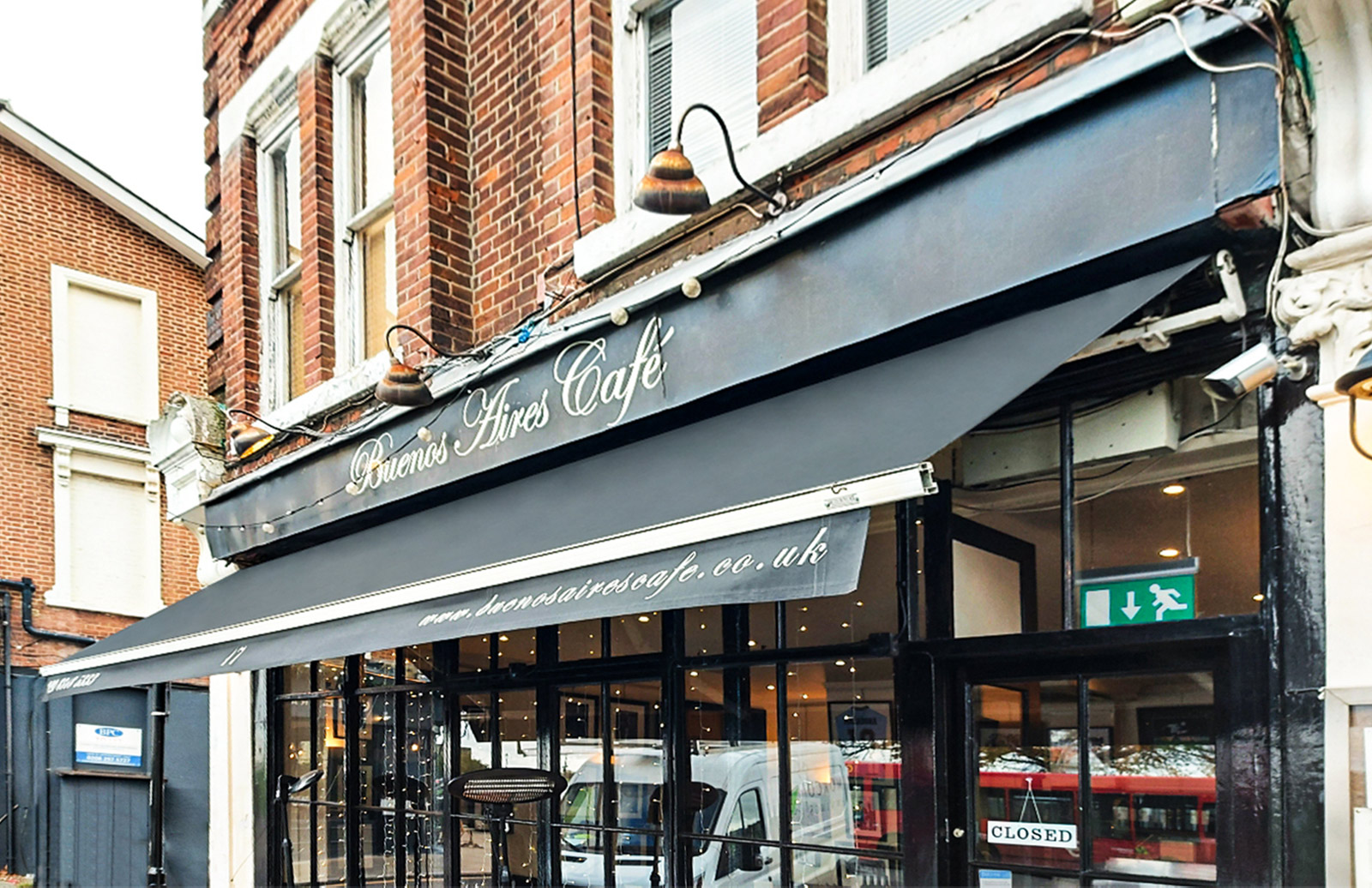 Black Awning for Buenos Aires Cafe Blackheath
