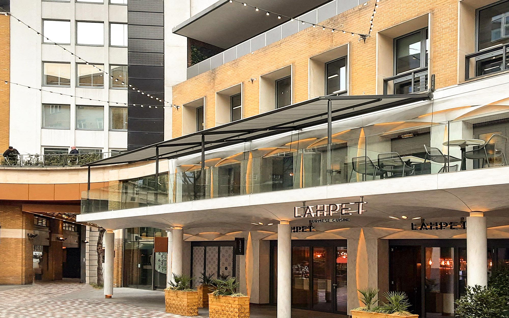 pergola terrace awning commercial awnings