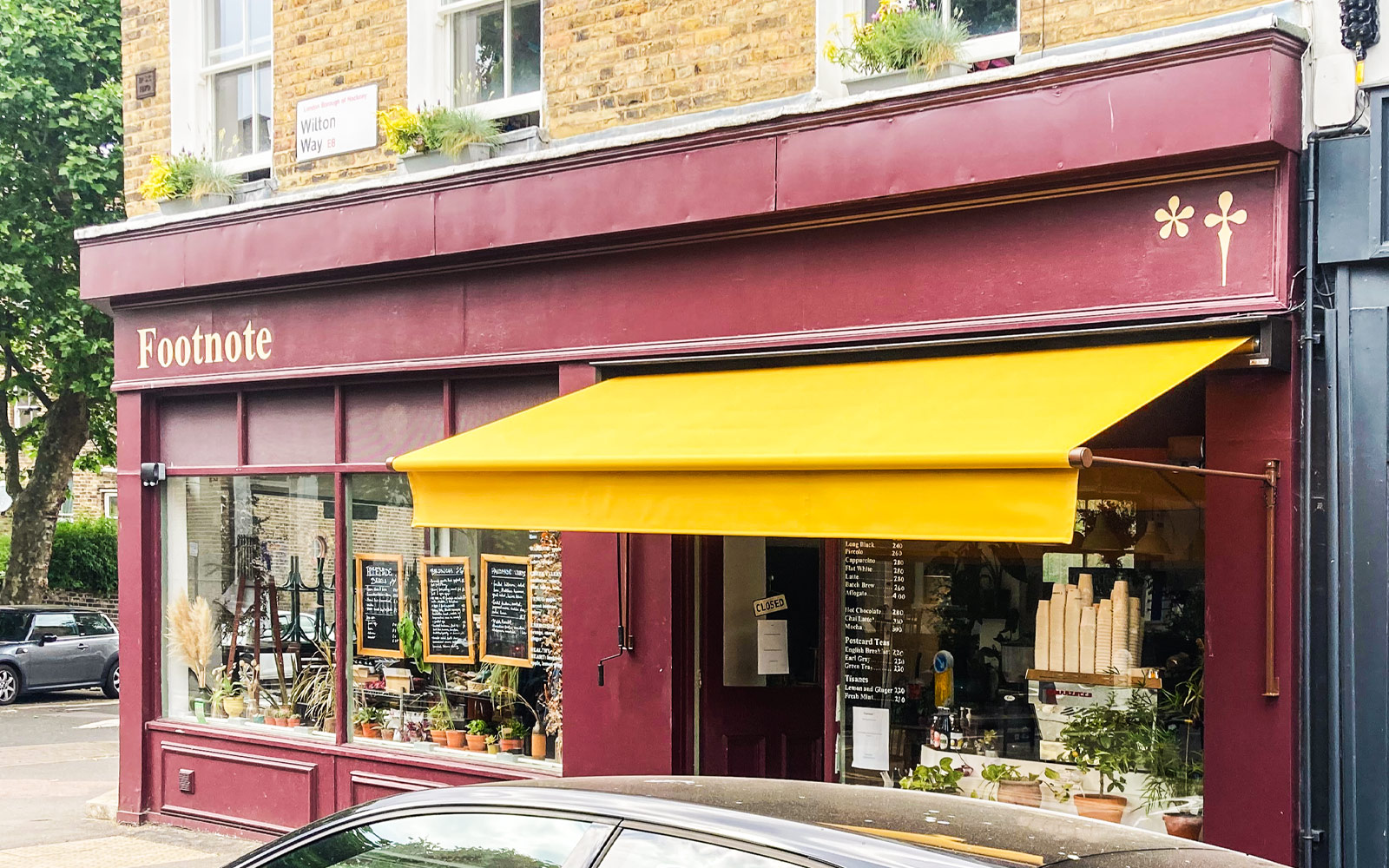 New Greenwich Awning for The Foot Note Wine Bar, Hackney Commercial
